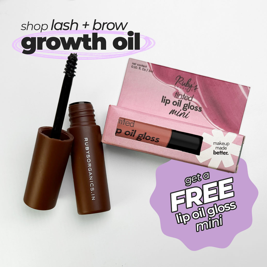 FREE Lip Oil Gloss Mini with Growth Oil
