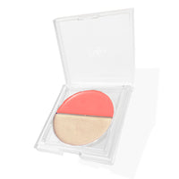 Crème Duo: Peach Blush + Aura Highlighter