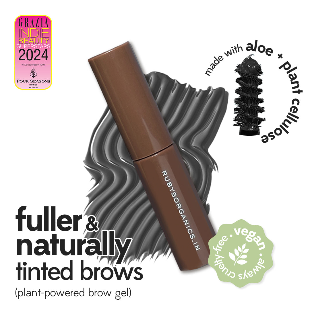 Brow Powder Ruby Tinted Brow Gel: Dark Brown | Ruby's Organics | Official Store