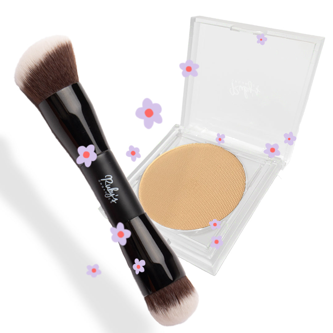 Compact Setting Powder & Dual Ended Brush Combo