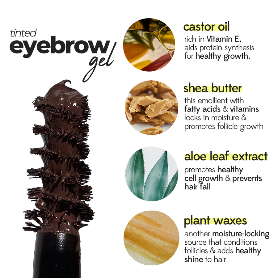 Dark Brown Tinted Brow Gel