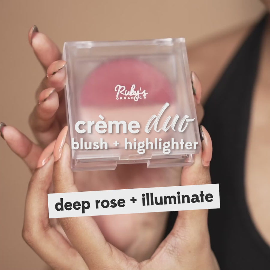 Crème Duo: Deep Rose Blush + Illuminate Highlighter