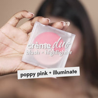 Crème Duo: Poppy Pink Blush + Illuminate Highlighter